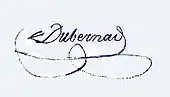 signature d'Armand Joseph Dubernad