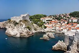 Forteresse de Dubrovnik, entrée du vieux port