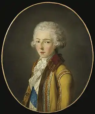 Portrait de Louis-Antoine-Henry de Bourbon-Condé, duc d'Enghien, vers 1788, musée Condé