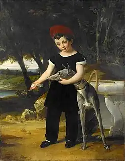 Enfant, au château de Villeneuve-l'Étang, chez sa tante, la dauphine.