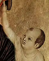 Madonna di Crevole (détail), Duccio di Buoninsegna (XIIIe)