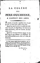 Un devancier du Père Duchesne en 1789.