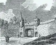 Québec : plans de Lord Dufferin pour la préservation de ses monuments historiques. Porte Saint-Jean.