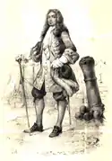 René Duguay-Trouin (1673-1736), corsaire, lieutenant-général de la Marine sous Louis XIV.