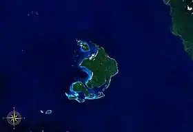 Image satellite des îles du Duc-d'York.