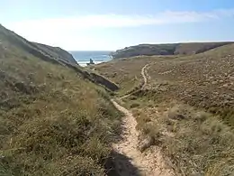 Vallon sec entre les dunes