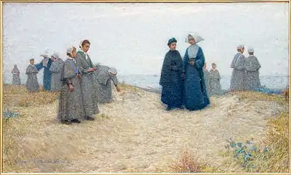 Henri Le Sidaner, Promenade des orphelines, Berck, 1888, musée des Beaux-Arts de Dunkerque.