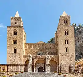 La cathédrale de Cefalù.