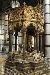Chaire de la cathédrale de Sienne.