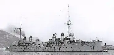 Le croiseur cuirassé Dupleix.