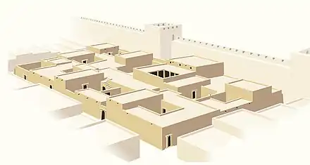 Plan en 3D d'un immeuble.