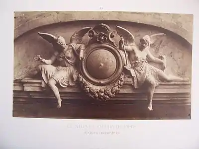 Dessus-de-porte de l'avant-foyer, par Ernest Barrias.