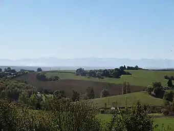 Point de vue sur les Pyrénées.