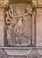 Durga Mahishamardini, à huit bras niche centrale de la face Nord