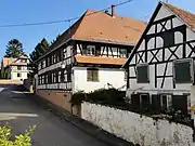 Fermes alsaciennes,1 et 3 Grande-Rue de l'église.