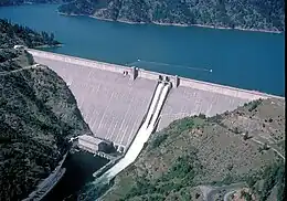 Le barrage Dworshak en béton conventionnel