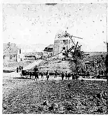 Vue du moulin de Dybbøl après la bataille