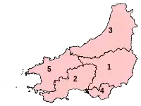 Circonscription parlementaires de Dyfed en 2010