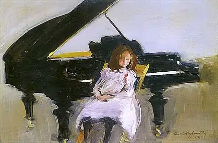 Fille au piano, 1907.