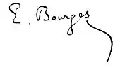 Signature de Élémir Bourges