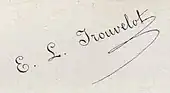 signature d'Étienne Léopold Trouvelot