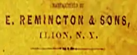 logo de E. Remington and Sons