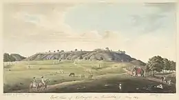Vue est du fort de Kalinjar - mai 1814