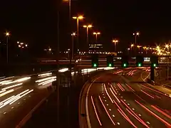 Route européenne 17 de nuit à Anvers