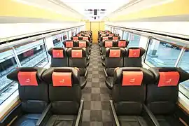 Intérieur de la "Green Class"