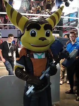 [[Cosplay]] de [[Ratchet (Ratchet and Clank)|Ratchet]] lors de l'[[Electronic Entertainment Expo 2011]]