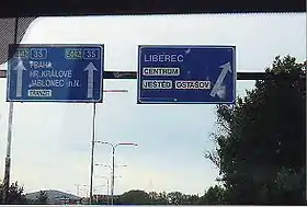 La E442 près de Liberec en République tchèque