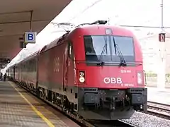Une locomotive Taurus des ÖBB, dont la série a permis la création des « 18 ».