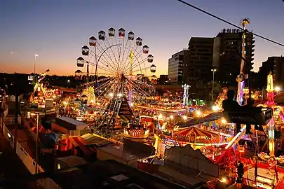 La Sideshow Alley à l'Ekka de 2009.