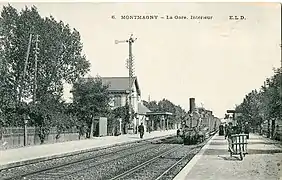 La gare de Deuil-Montmagny au début du XXe siècle.