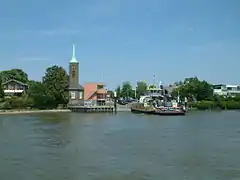 Le Lek au niveau de Kinderdijk.