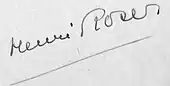 signature de Henri Roser