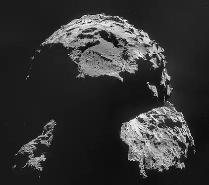 Agilkia : site prévu pour l'atterrissage de Philae