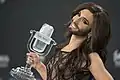 Conchita Wurst, gagnante du Concours en 2014 pour l'Autriche.