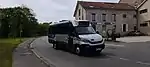 Iveco Daily Line ayant fini son service à Lizy-sur-Ourcq en direction du dépôt.