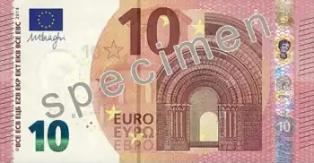 Dix euro, Face recto