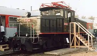 Locomotive E 423.001 à Ústí nad Labem.