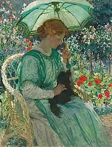 The Green Parasol (1912), avec Edith Susan Gerard Anderson comme modèle