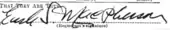 signature d'Earle S. MacPherson