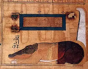 Une des plus anciennes représentations d'Ammout, règne d'Amenhotep III