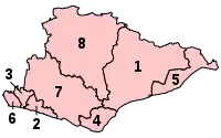 Parliamentary constituencies in East Sussex