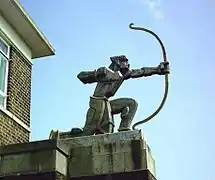 Statue d'un archer.