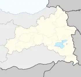 Voir sur la carte administrative de la région de l'Anatolie orientale