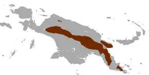 Description de l'image Eastern Long-beaked Echidna range.png.