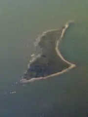Photo aérienne de l'île