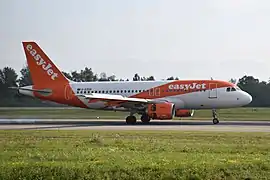 Airbus A319 à EasyJet en 2015.